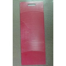 ecgo五金百貨 塑膠鋼洗衣板 洗衣板 加厚耐用防滑洗衣板, 1個, 紅色