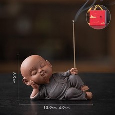 선 스틱 향로 인테리어 향꽂이 테이블용 실내용 소형 향기, 블랙+선물 상자, 기본 향