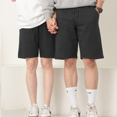 남자 베이직 5부 반바지 트레이닝 팬츠 밴딩 운동복 면 빅사이즈 남녀공용