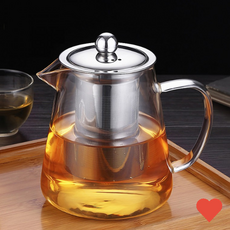 내열유리 티포트, 혼합색상, 450ml, 1개