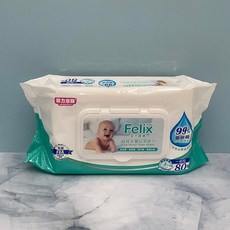 菲力寶寶 超純水嬰兒濕紙巾 80抽 一般型/加厚型, 1個, 一般型