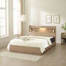 하포스 유니티 E0 3단 멀티 서랍형 LED 침대 프레임 S SS D Q (매트포함 지정일설치), 유니티3단 (화이트), 싱글, 파워본넬 자가드, 유니티3단 (화이트)