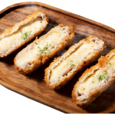 통치즈롤까스(130gX20장)총2.6kg1봉 텔푸드전문점용 모짜렐라치즈가득 큰사이즈 냉동 업소용, 1개, 130g