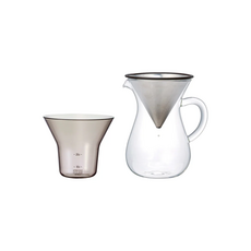 킨토 슬로우커피 SCS 커피 카라페 세트 (스텐), 300ml, 1세트, 서버+필터+홀더