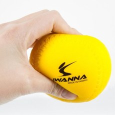 손운동 재활 놀이용 노란색 스폰지공1P 공놀이 아동발달 호기심, 옐로우