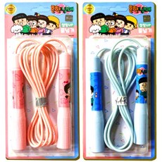흔한남매 점핑up 줄넘기 리듬 PVC 체육활동 어린이 kc인증, 단품, 핑크