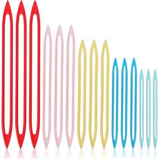 15개의 마감 실 바늘 끝을 꿰매는 큰 눈 실을 위한 5가지 색상의 다닝 두꺼운 부피의 뜨개질 크로셰 태피스트리 플라스틱