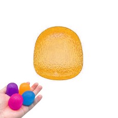 스퀴시 스트레스볼 젤리볼 말랑공 말랑이 클레이, 스트레스볼 소형 옐로우, 1개, 옐로우
