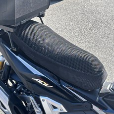 TOR 한솜 ADV125 쿨시트 여름 방석 오토바이 쿨시트 메쉬 국산, 1개, 블랙