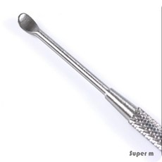 스푼형 귀지 귀이개 나선형 양방향 귀파기 청소 양면 귀 후비개 청소기 클리너 귓밥 귀파개 제거 귀지제거 귀청소 귀지청소 귀지개 듀얼 스프링 스테인레스, 1개