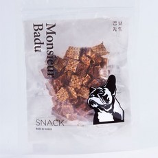 【草泥貓-巴豆先生】藍莓牛肉塊 寵物零食, 1個, 80g, 牛