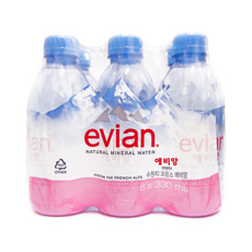 롯데칠성 에비앙 생수 x24 천연광천수 물, 1개, 330ml
