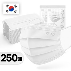 스마티 국내산 비말차단 마스크 KFAD 대형, 화이트, 5개, 50개입