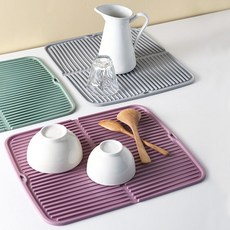 파스텔 실리콘 접이식 드라잉매트(3color), 그레이