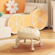 동글이의자 이동식 바퀴 좌식의자, 블랙