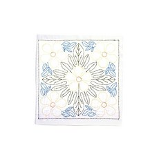 자수 키트 손바느질 꽃 행주 키트 SASHIKO WORLD Hawaii 플루메리아 KSW-002 튤립