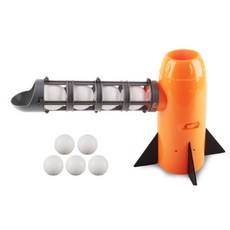 兒童棒球發球機玩具套裝，自動發球火箭造型，配伸縮球棒PP棒球，親子戶外運動, 自動發球機, 1個