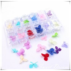 美甲紫陽花12色套組 乾燥花, 1個