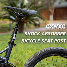 CXWXC 자전거 서스펜션 쿠션 충격흡수 안장봉 시트포스트 27.2x400mm, 1개, 검정계열