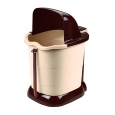 小倉Ogula多功能足浴泡腳機，恆溫加熱，多模式按摩，3D花灑噴淋，自動磨腳石, 棕色係, 1個