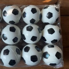 PU海綿emoji表情及足球小皮球，適合幼兒園教具、禮品獎品, 1個, 小6釐米足球全黑白,1 個