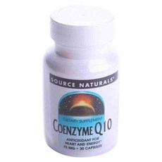 SOURCE NATURALS 輔酶Q10膠囊 75mg, 1罐, 30顆