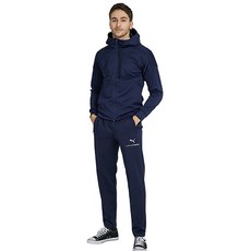 PUMA Visual訓練拉鍊連帽外套+長褲 海軍藍