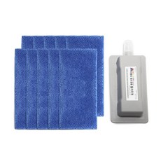 모아리빙 칠판지우개 본체 +극세사 지우개 리필패드 10매 SET, 물지우개 본체+마커용(블루)10P
