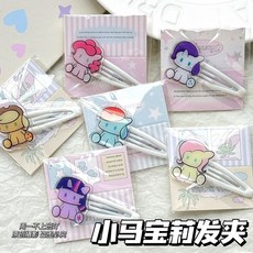 【 台灣 出貨 】 小马宝莉 可爱 高颜值 碧琪 紫悦公主 云宝 珍奇 蘋果嘉兒 大头刘海发夹 学生 動漫 周邊可愛玩具, 1個, 苹果嘉儿,1个装
