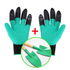 원예도구 농사장갑 모종심기세트 모종삽세트 정원용 반고무작업용 원예장갑, 농사장갑+모종삽, 1개