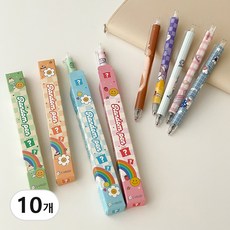 캐릭터 볼펜 세트 학생 학원 행사 단체 선물 답례품, 10개, 혼합