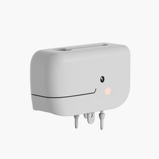 可愛鯨魚造型水龍頭防撞保護套 寶寶洗澡安全用品, 全硅膠灰色, 1個