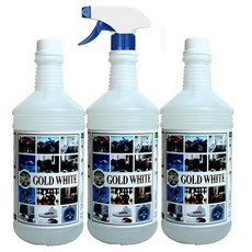 초강력 다목적 세척제 골드화이트(골드파워) 다용도 세정제 찌든때 묶은때 주방 욕실 타일 청소 고농축 세제, 3개, 900ml