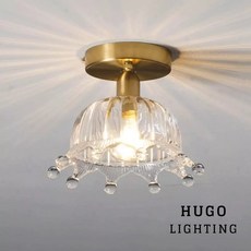 HUGO LIGHTING 皇冠造型吸頂燈 水晶玻璃輕奢風格燈飾