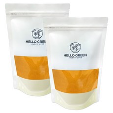 헬로우그린 인도산 강황 분말 가루 대용량 인도산 강황 터머릭 커큐민, 1kg, 2개