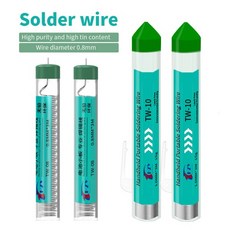 HZY TW-08/TW-10 무연 솔더 와이어 주석 펜 0.8MM/1MM 휴대용 로진 코어 용접 납땜 인두 배터리 수리 도구, 02 TW-0 0.mm, 02 TW-08 0.8mm