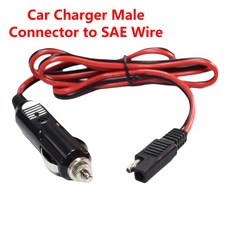 1M 15A 14AWG 자동차 라이터 남성 플러그에서 SAE 플러그 배터리 연장 케이블 순수 구리선 RV 태양광 패널 오토바이용