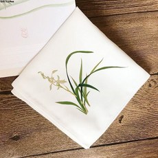 手帕刺繡DIY套件 初學者適用 蘇繡手工材料包 含工具針法教程 生日禮物, 蘇繡diy最新桃花手帕套件,不帶工具（只有手帕+線）, 1個