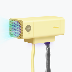클린디 가정용 무선 2인용 칫솔살균기 트윈디 CL-406, 옐로우