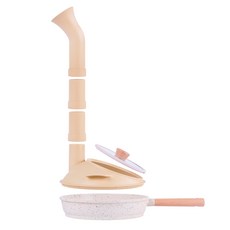 위티미티 G7 세라믹코팅 프라이팬 + 연기쏙뚜껑 세트, 1개, 28cm