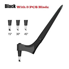 아트 절단 도구 3 머리 DIY 공예 절단 Kinfe 360 스테인레스 스틸 회전 블레이드 커터 종이 나이프 액세서리, Black, 1개