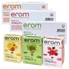 [EROM] 이롬 황성주 과채습관 무첨가 혼합주스 3종 (레드/그린/옐로우 각24팩) 140ml 72팩