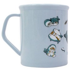 貓福珊迪 兒童水杯 牙刷杯 單耳杯 鯊魚貓 台灣製 吸管杯 潄口杯 手把杯, 1個