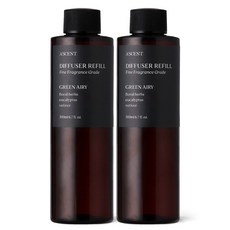 1+1 에이센트 실속형 디퓨저 리필 200ml 2구, 그린에어리, 2개
