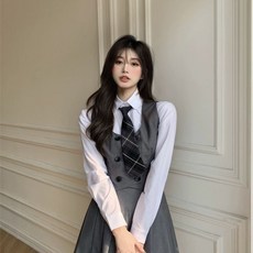 프레피룩 졸업사진컨셉 영국교복 스쿨 하이틴 졸사