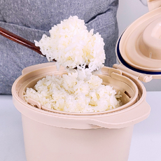 마미레 저당밥솥 전자렌지용기 저칼로리 다이어트 저당 설계, 그레이색1개