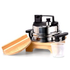 Speed壓力鍋 4人用, 銀色 + 黑色 + 木紋, 1.2L, 1個