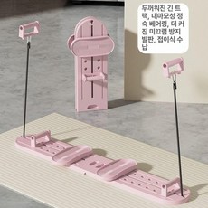 스키운동기구 하체 홈트 실내 시뮬레이터 힙업 크로스핏, 2대 핑크 스탠다드, 1개