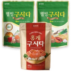 북설악 구시다 (웰빙구시다 150gX2개 + 홍게구시다 150gX1개) 만능육수 조미료, 3개, 150g