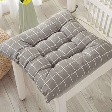 사각 쿠션방석 그레이체크 쇼파방석